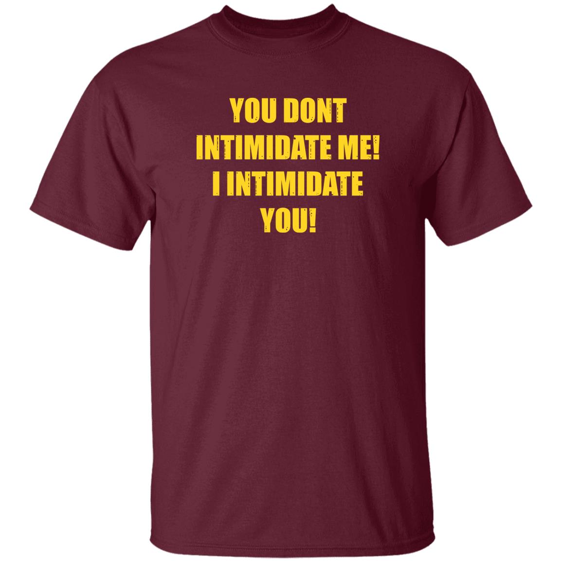 You Dont Intimidate Me I Intimidate You Shirt Hoodie Sweatshirt - Teechipus