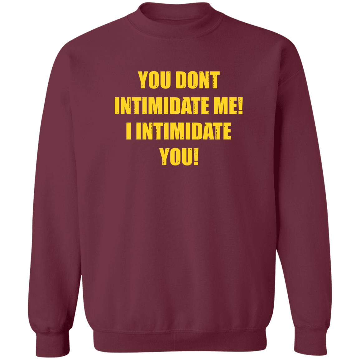 You Dont Intimidate Me I Intimidate You Shirt Hoodie Sweatshirt - Teechipus