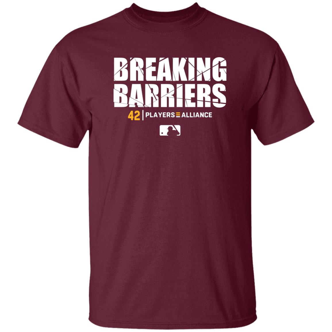 Baseball Breaking Barriers 42 Players Alliance Shirt Baltimore Orioles Vladimir Guerrero Jr Breaking Barriers Shirt Hoodie Sweatshirt - Teechipus