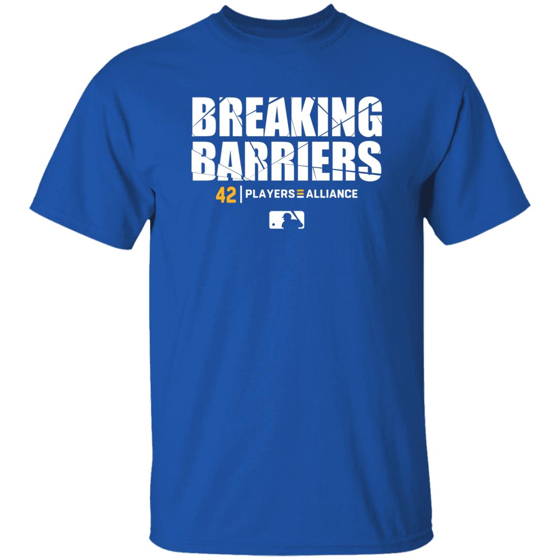 Baseball Breaking Barriers 42 Players Alliance Shirt Baltimore Orioles Vladimir Guerrero Jr Breaking Barriers Shirt Hoodie Sweatshirt - Teechipus