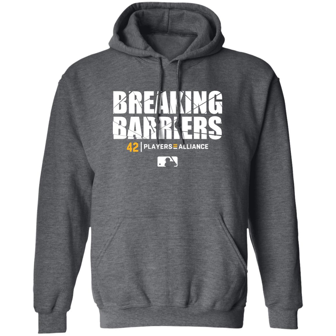 Baseball Breaking Barriers 42 Players Alliance Shirt Baltimore Orioles Vladimir Guerrero Jr Breaking Barriers Shirt Hoodie Sweatshirt - Teechipus