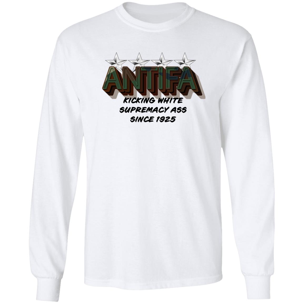 Ordinary1world Antifa Kicking White Supermacy Ass Since 1925 Shirt Double Espresso Shirt And Gear Company Shop Hoodie Sweatshirt - Teechipus