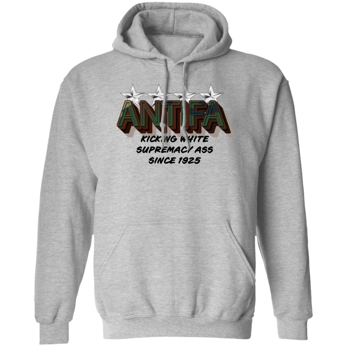 Ordinary1world Antifa Kicking White Supermacy Ass Since 1925 Shirt Double Espresso Shirt And Gear Company Shop Hoodie Sweatshirt - Teechipus