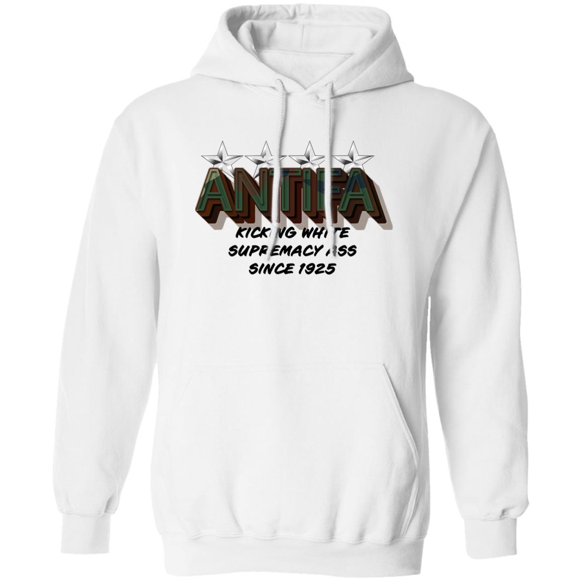 Ordinary1world Antifa Kicking White Supermacy Ass Since 1925 Shirt Double Espresso Shirt And Gear Company Shop Hoodie Sweatshirt - Teechipus