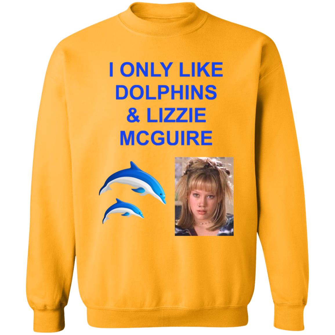 I Only Like Dolphins And Lizzie Mcguire Shirt Hoodie Sweatshirt - Teechipus
