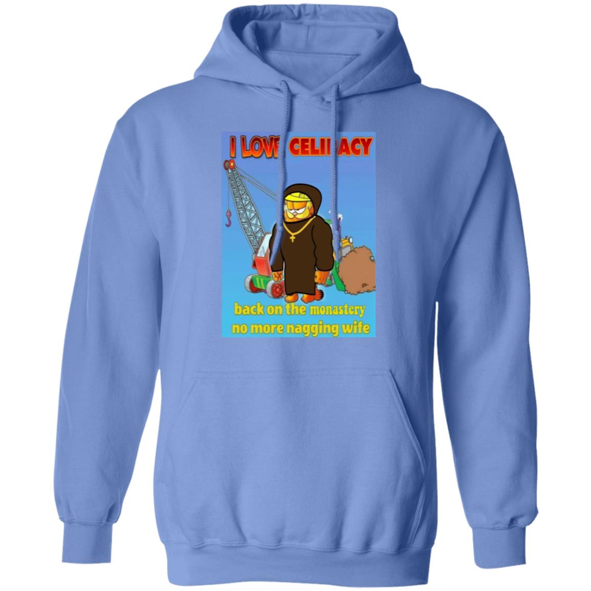 I Love Celibacy Back On The Monastery No More Nagging Wife Shirt Garfield Monk T-Shirt Hoodie Sweatshirt - Teechipus