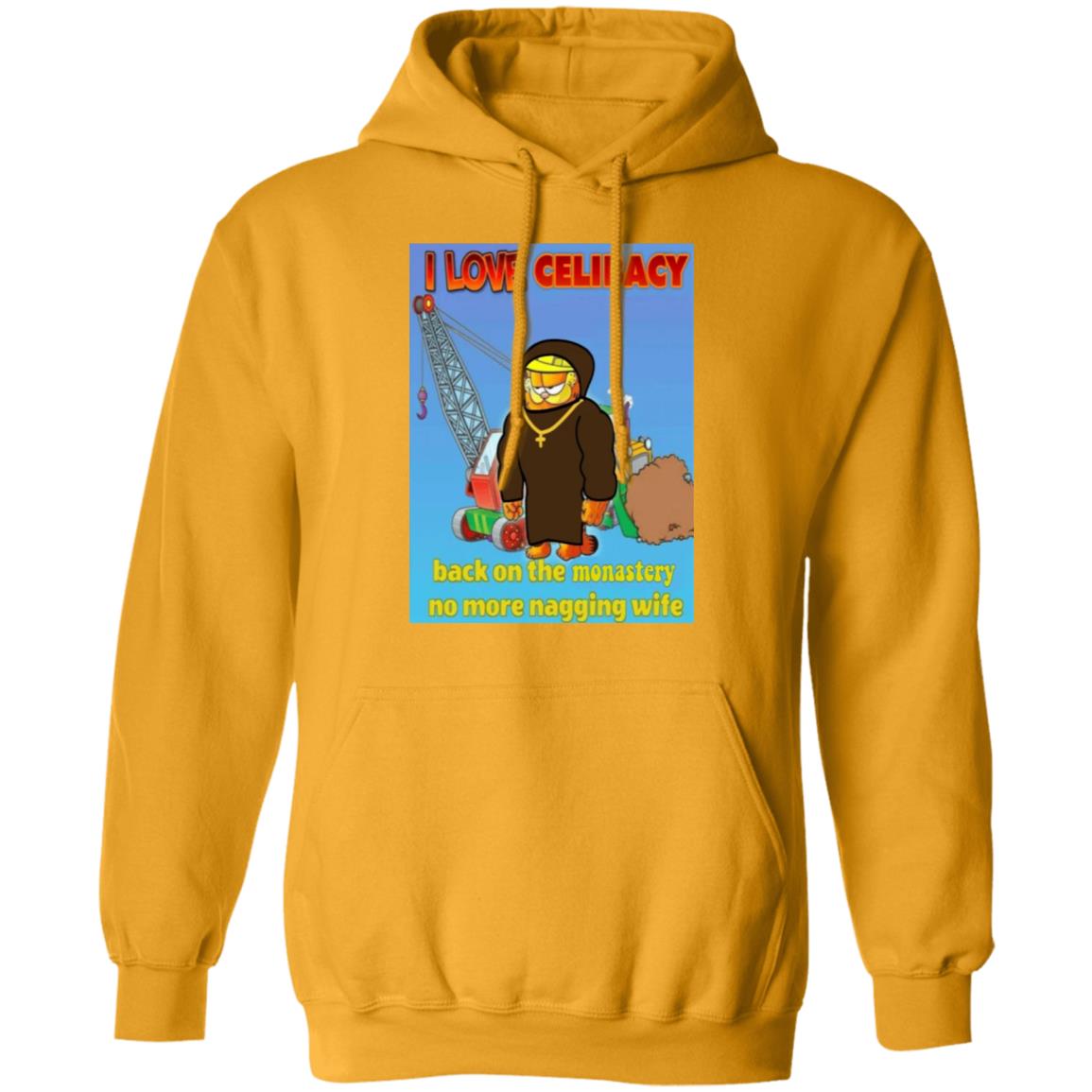 I Love Celibacy Back On The Monastery No More Nagging Wife Shirt Garfield Monk T-Shirt Hoodie Sweatshirt - Teechipus