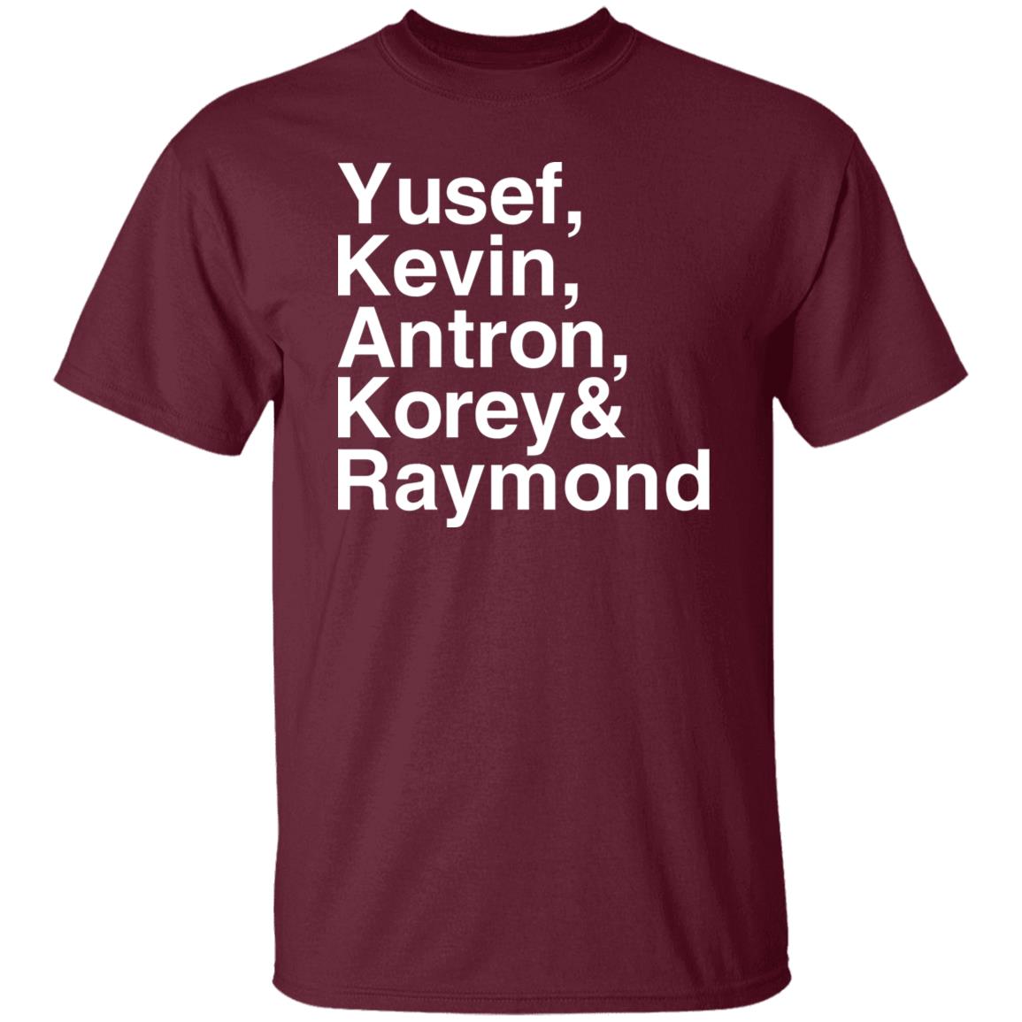 Yusef Kevin Antron Korey Raymond Shirt The Central Park Five Yusef Kevin Shirt Hoodie Sweatshirt - Teechipus