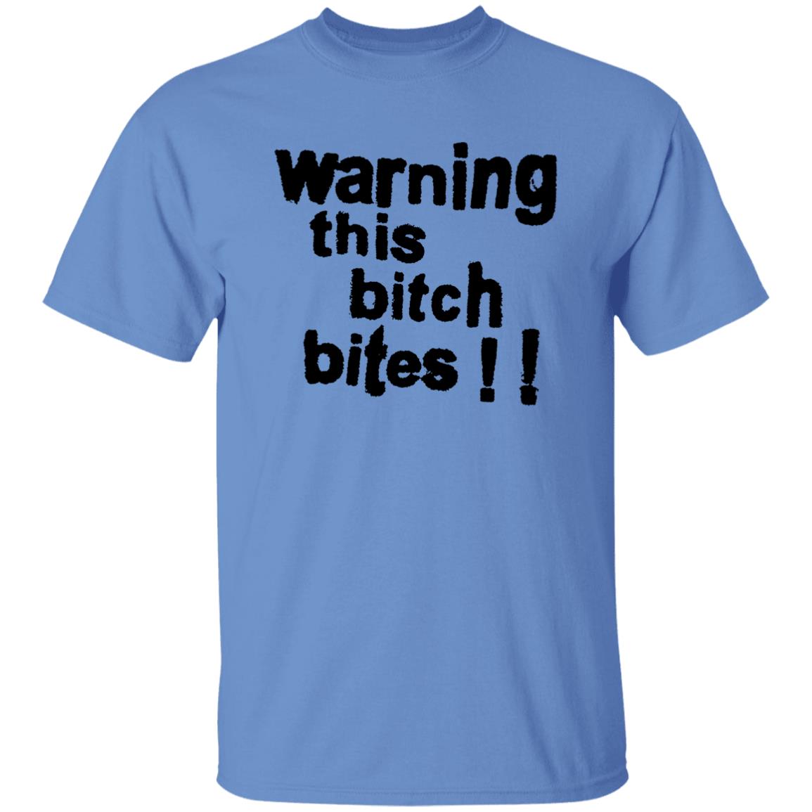Warning This Bitch Bites Shirt Wear It Happy Shop Warning This Bitch Bites Shirt Hoodie Sweatshirt - Teechipus