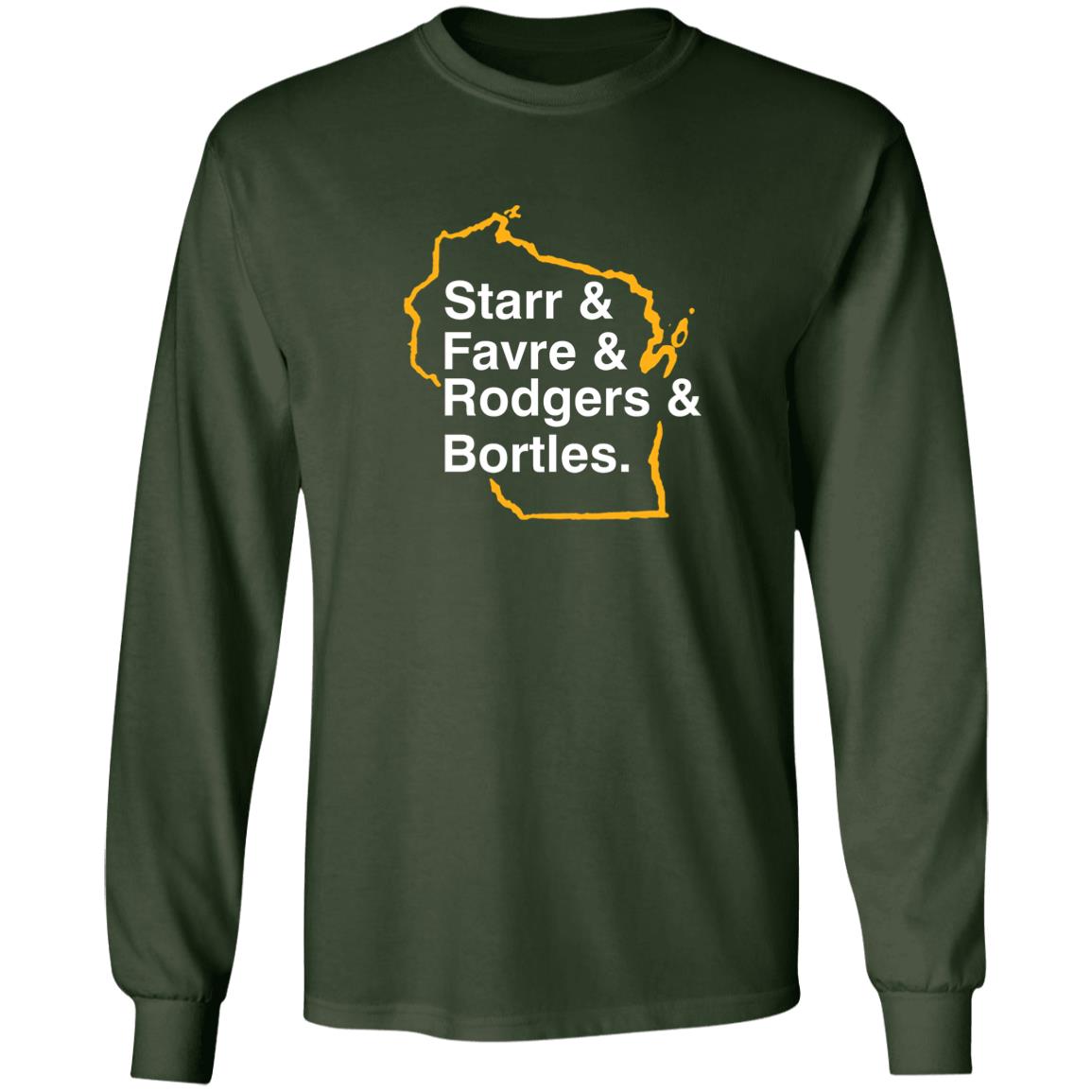 Barstool Green Bay Starr Favre Rodgers Bortles Shirt Barstool Pardon My Take Green Bay List Shirt Hoodie Sweatshirt - Teechipus