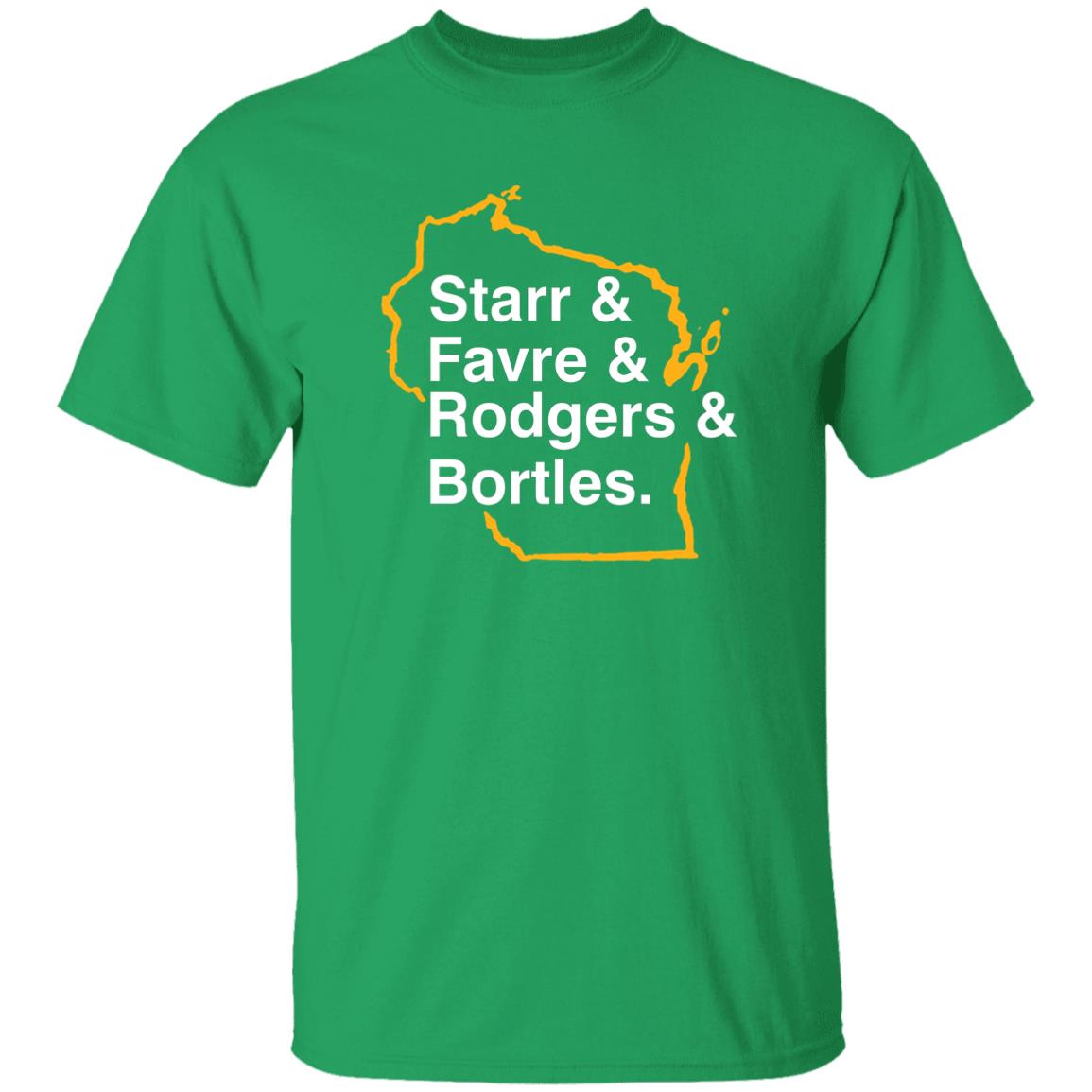 Barstool Green Bay Starr Favre Rodgers Bortles Shirt Barstool Pardon My Take Green Bay List Shirt Hoodie Sweatshirt - Teechipus