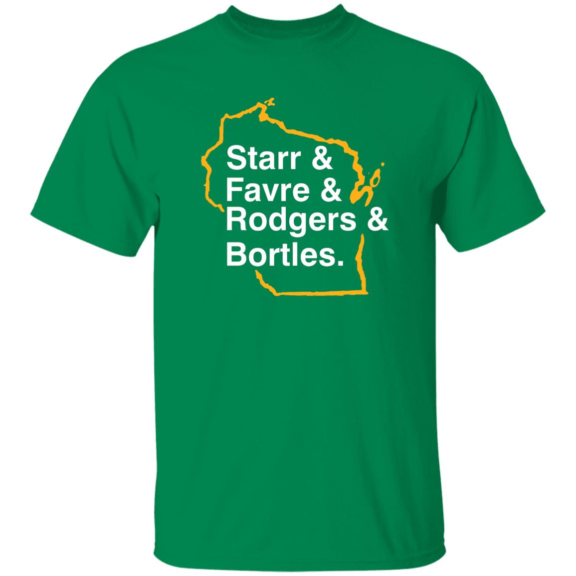 Barstool Green Bay Starr Favre Rodgers Bortles Shirt Barstool Pardon My Take Green Bay List Shirt Hoodie Sweatshirt - Teechipus
