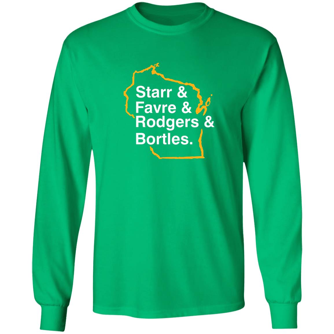 Barstool Green Bay Starr Favre Rodgers Bortles Shirt Barstool Pardon My Take Green Bay List Shirt Hoodie Sweatshirt - Teechipus