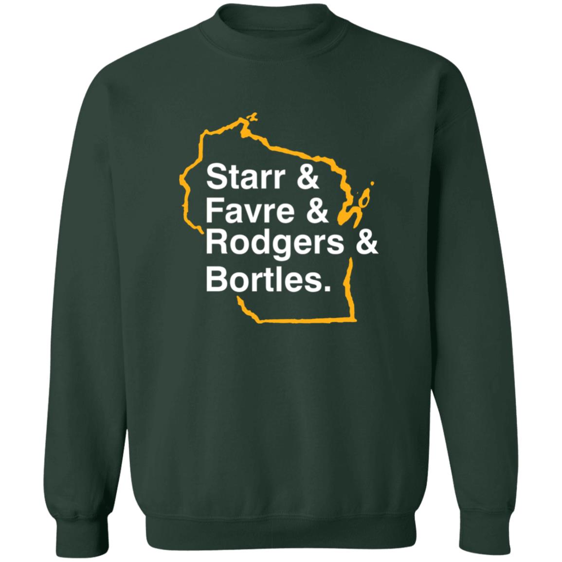 Barstool Green Bay Starr Favre Rodgers Bortles Shirt Barstool Pardon My Take Green Bay List Shirt Hoodie Sweatshirt - Teechipus