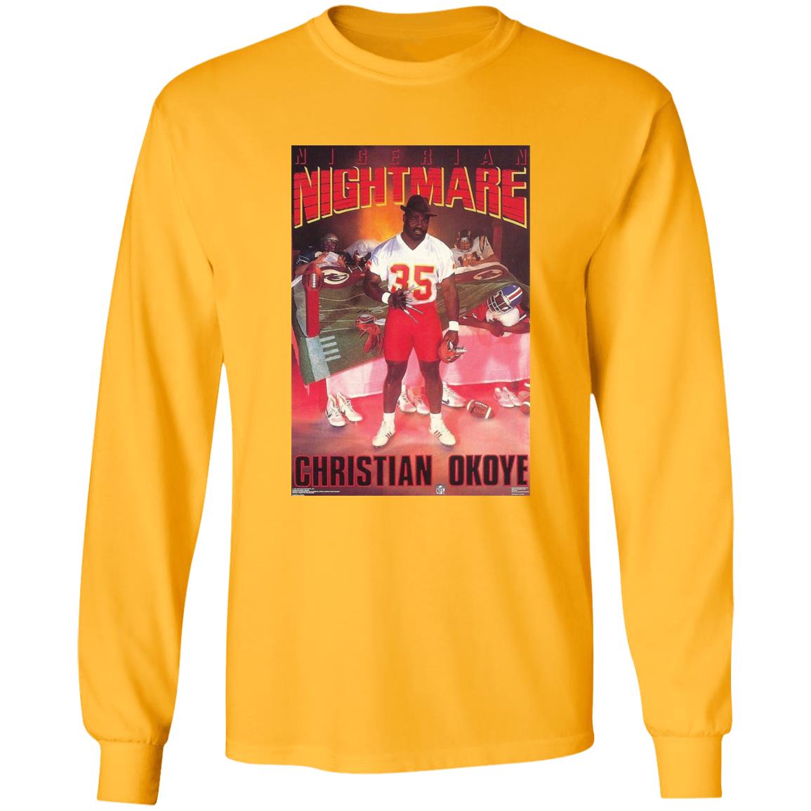 Nigerian Nightmare Christian Okoye Shirt Kansas City Football Christian Okoye Nigerian Nightmare Shirt Hoodie Sweatshirt - Teechipus