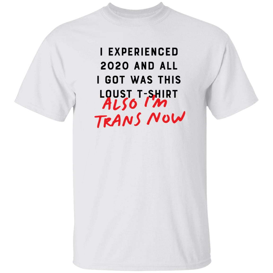 I Experienced 2020 And All I Got Was This Lousy T Shirt Also I'm Trans Now Shirt Hoodie Sweatshirt - Teechipus