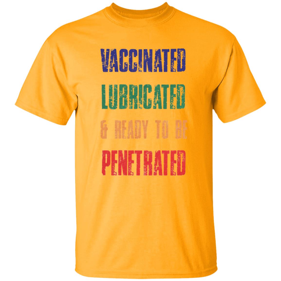 Vaccinated Lubricated and ready to be Penetrated shirt Comedy Couple Tees Merch Vaccinated Shirt Hoodie Sweatshirt - Teechipus