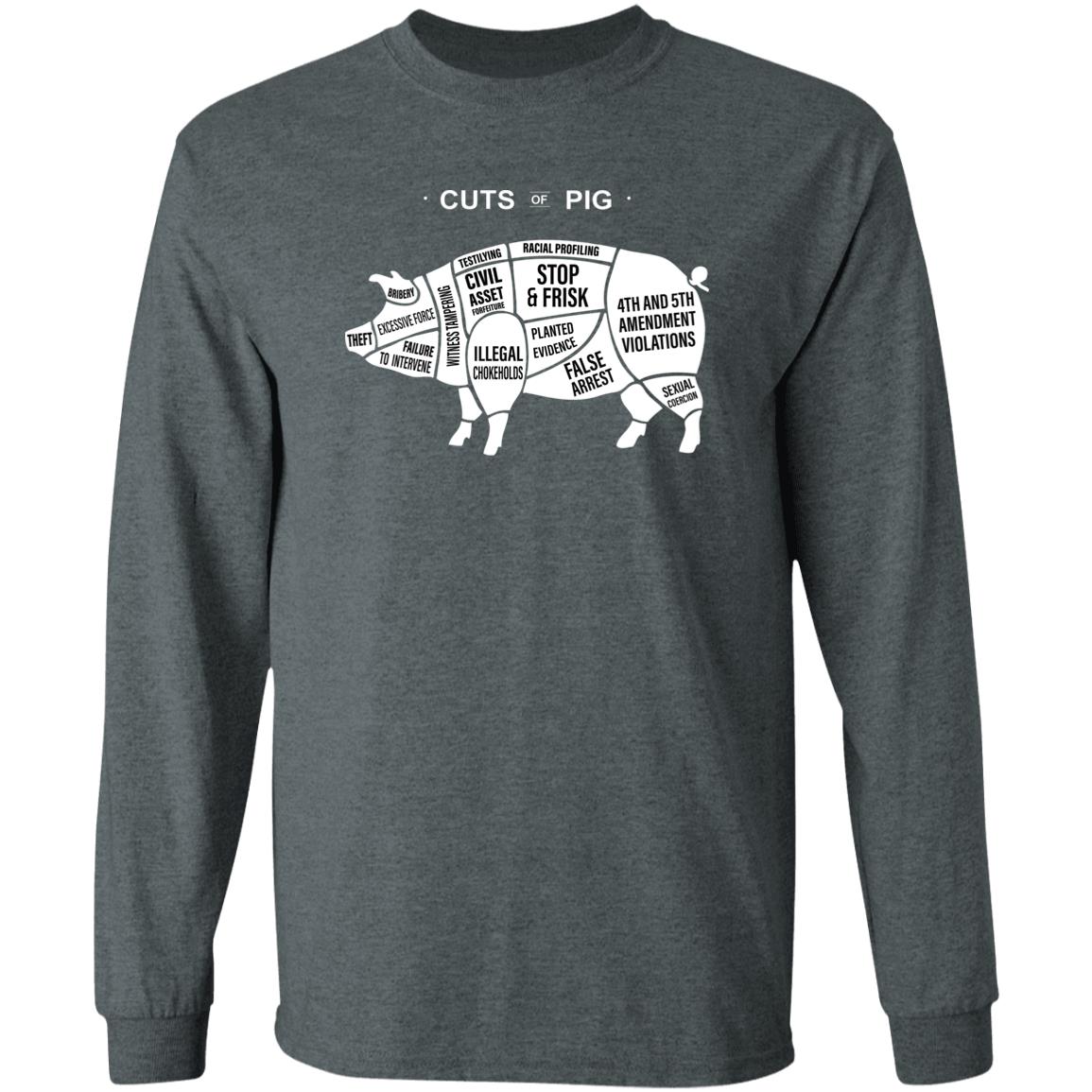 Cuts Of Pig Shirt Americahates Merch Ahus Cuts Of Pig Shirt Hoodie Sweatshirt - Teechipus