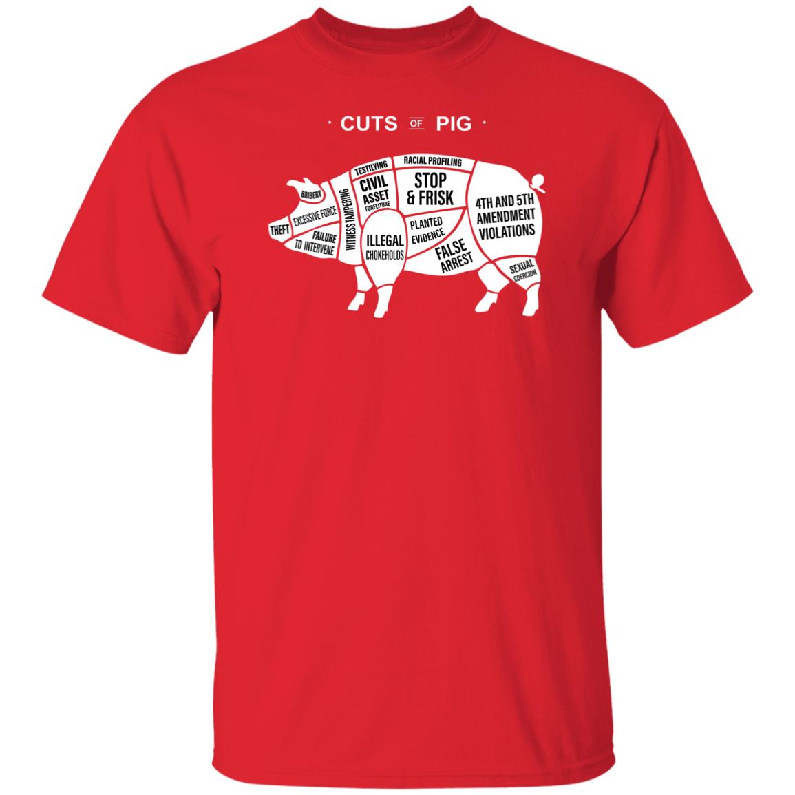 Cuts Of Pig Shirt Americahates Merch Ahus Cuts Of Pig Shirt Hoodie Sweatshirt - Teechipus