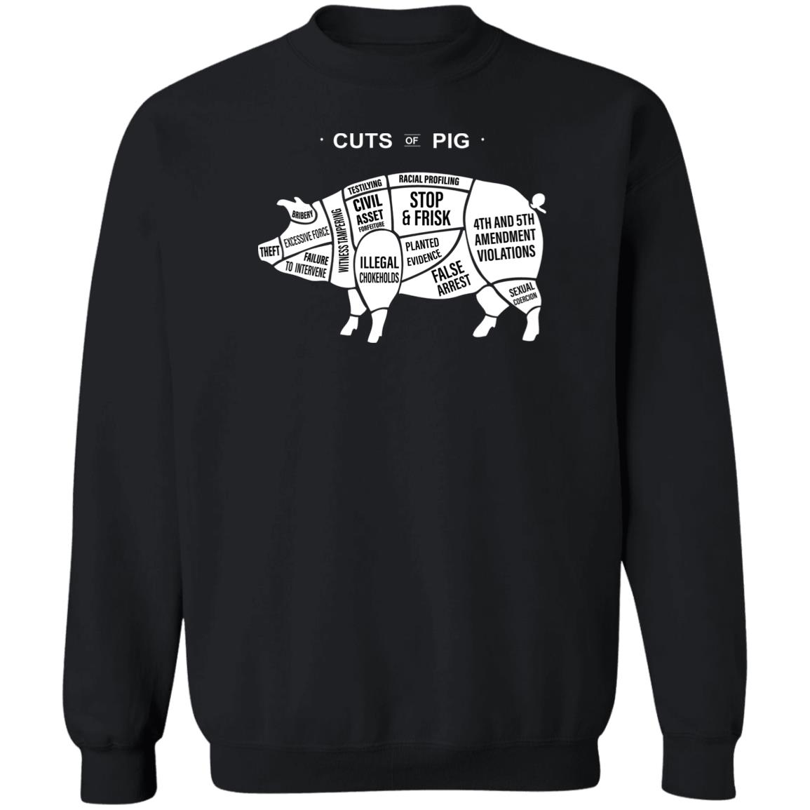 Cuts Of Pig Shirt Americahates Merch Ahus Cuts Of Pig Shirt Hoodie Sweatshirt - Teechipus