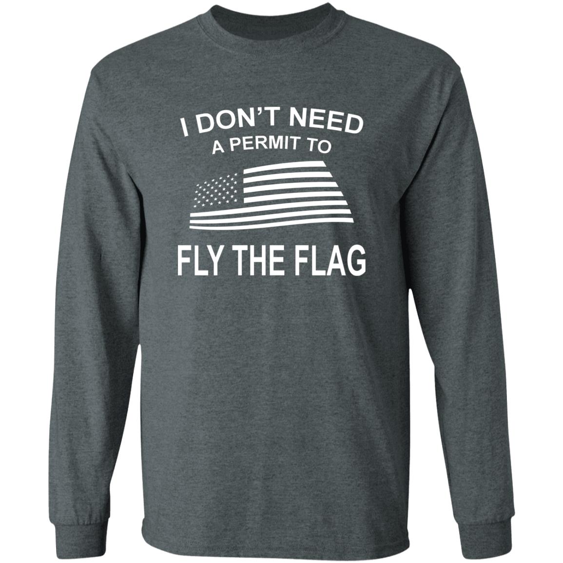 I Don't Need A Permit To Fly The Flag Shirt Camping World Fly The Flag Shirt Hoodie Sweatshirt - Teechipus