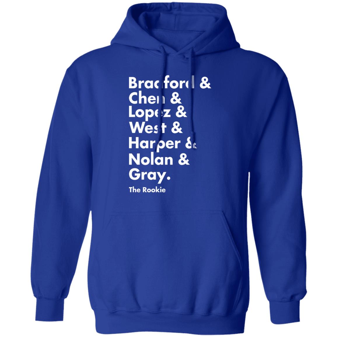 Bradford Chen Lopez West Harper Nolan Gray Shirt Shop Talk Podcast The Rookie Squad Goals T Shirt Hoodie Sweatshirt - Teechipus