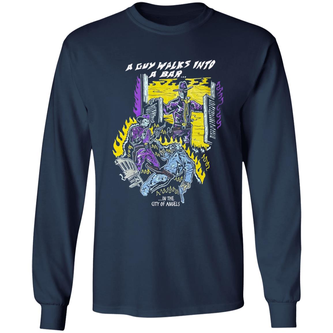 Warren Lotas A Guy Walks Into A Bar Shirt Warren Lotas A Guy Walks Into A Bar In The City Of Angels Shirt Hoodie Sweatshirt - Teechipus