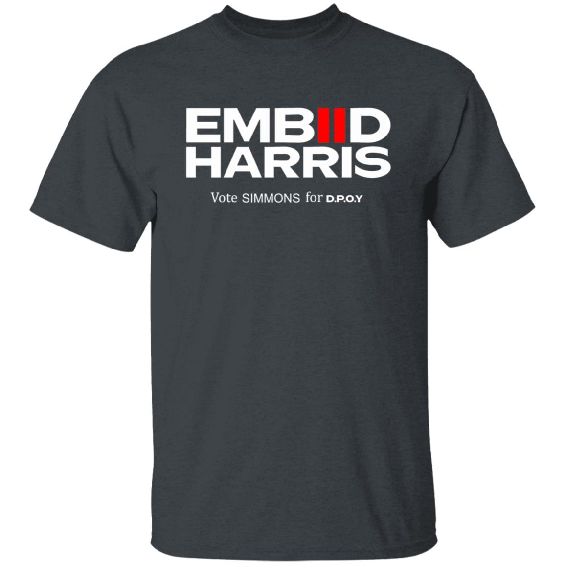 Embiid Harris Shirt Spotted In Kensington Embiid Harris Vote Simmons For D.P.O.Y. Shirt Hoodie Sweatshirt - Teechipus