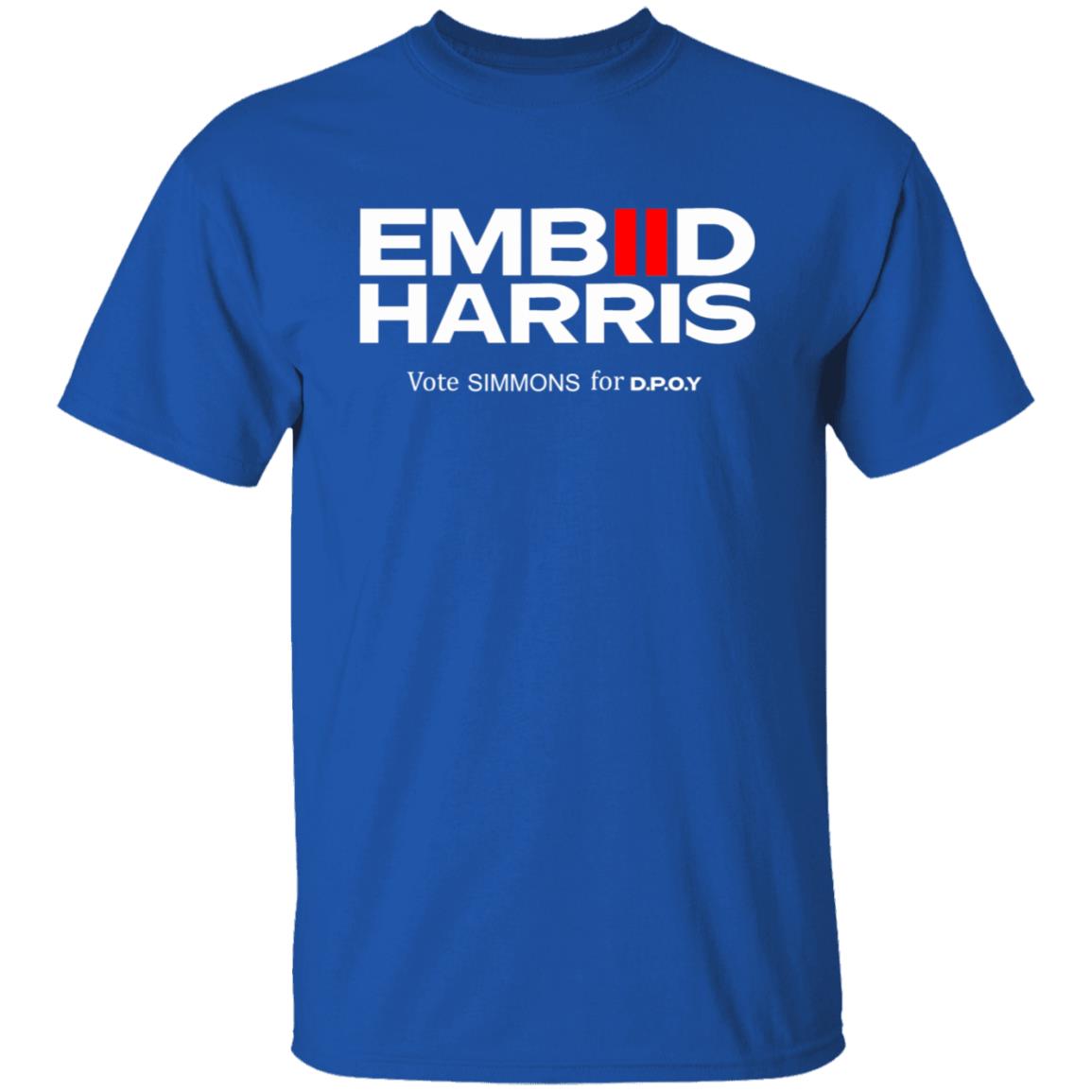 Embiid Harris Shirt Spotted In Kensington Embiid Harris Vote Simmons For D.P.O.Y. Shirt Hoodie Sweatshirt - Teechipus