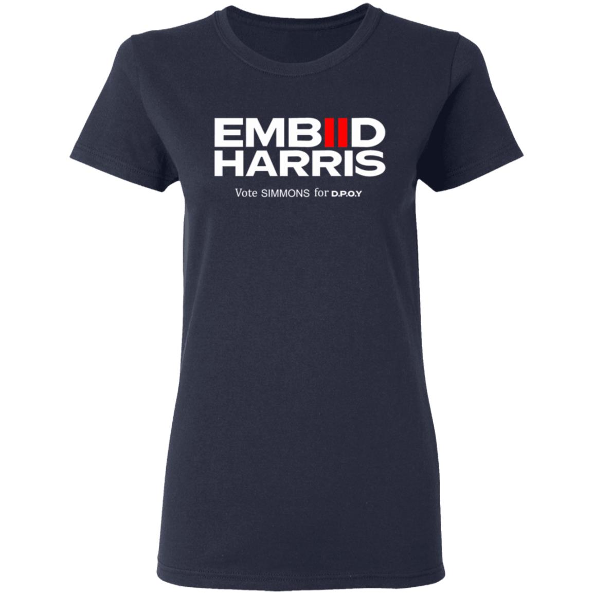 Embiid Harris Shirt Spotted In Kensington Embiid Harris Vote Simmons For D.P.O.Y. Shirt Hoodie Sweatshirt - Teechipus