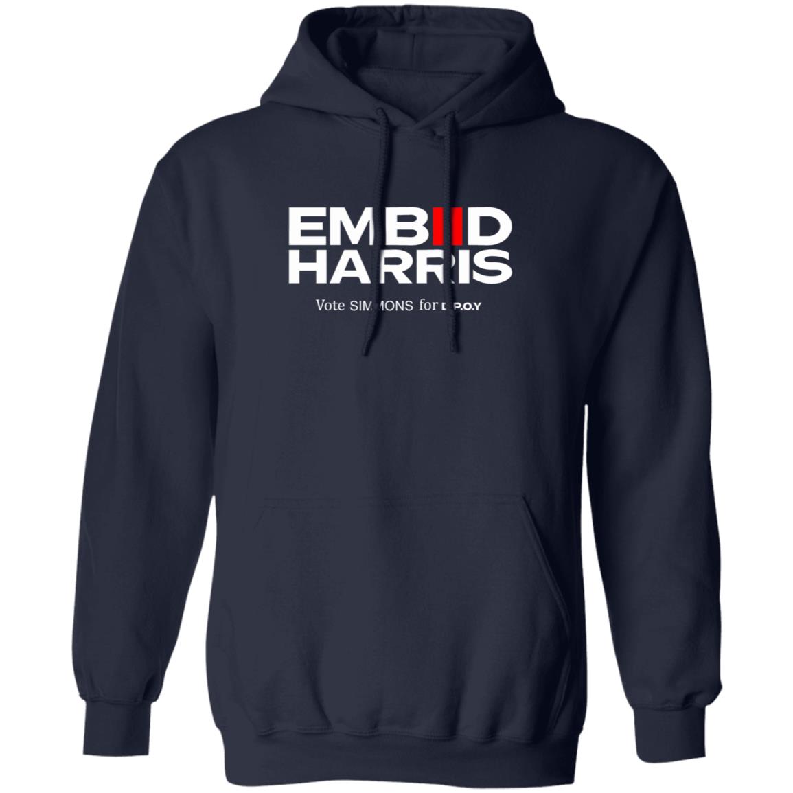 Embiid Harris Shirt Spotted In Kensington Embiid Harris Vote Simmons For D.P.O.Y. Shirt Hoodie Sweatshirt - Teechipus