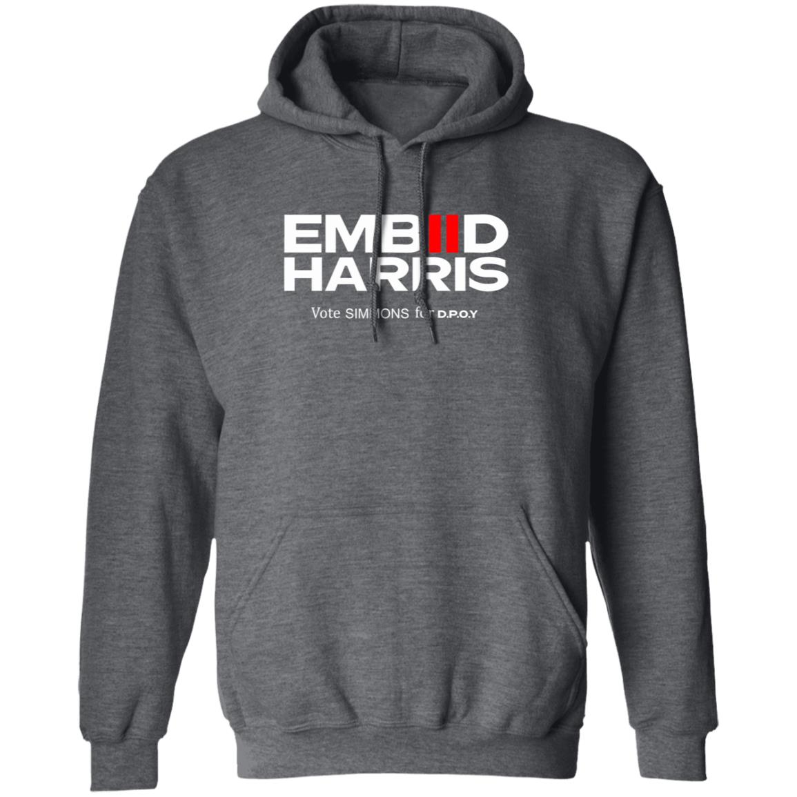 Embiid Harris Shirt Spotted In Kensington Embiid Harris Vote Simmons For D.P.O.Y. Shirt Hoodie Sweatshirt - Teechipus