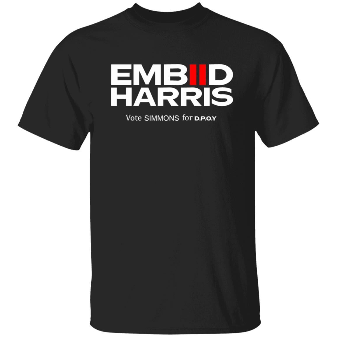 Embiid Harris Shirt Spotted In Kensington Embiid Harris Vote Simmons For D.P.O.Y. Shirt Hoodie Sweatshirt - Teechipus