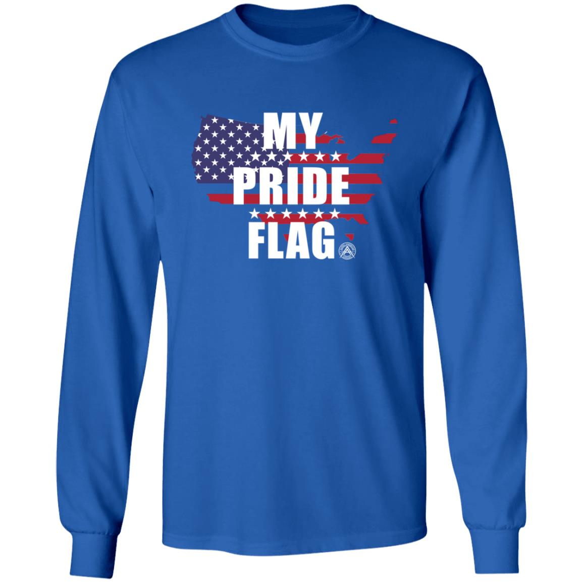 My Pride Flag shirt Alpha American Merch Aubrey Huff My Pride My Flag Shirt - Teechipus