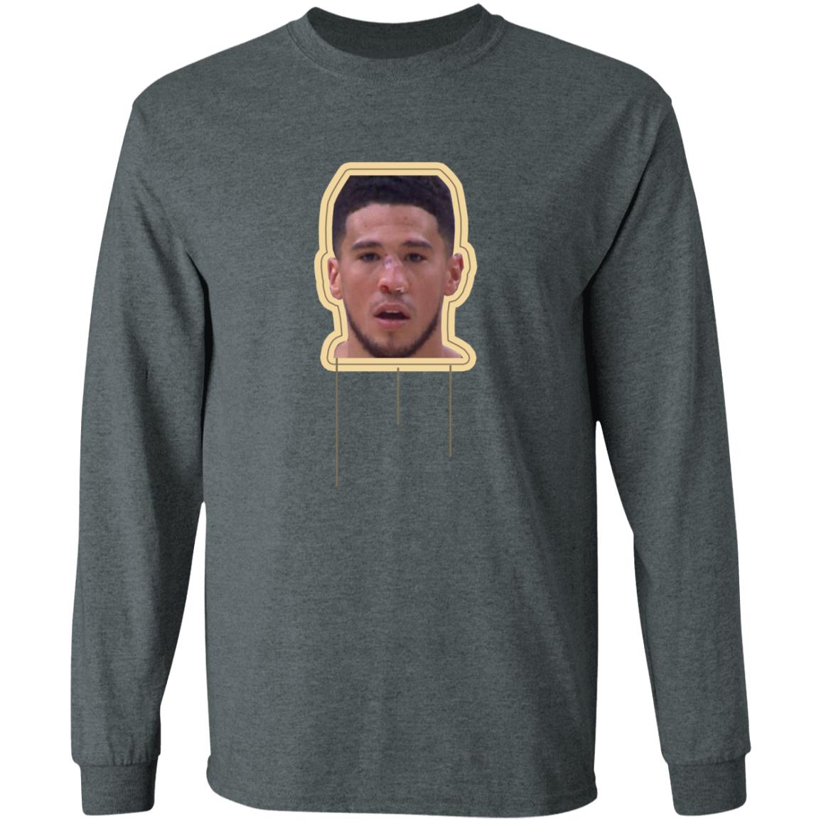 Deandre Ayton Devin Booker Shirt Deandre Ayton Is Rocking A Devin Booker Shirt Devin Booker Smashes His Nose Shirt Hoodie Sweatshirt - Teechipus