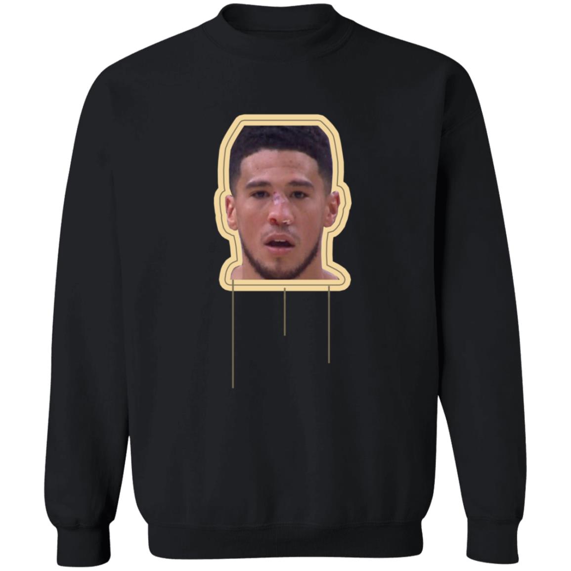Deandre Ayton Devin Booker Shirt Deandre Ayton Is Rocking A Devin Booker Shirt Devin Booker Smashes His Nose Shirt Hoodie Sweatshirt - Teechipus