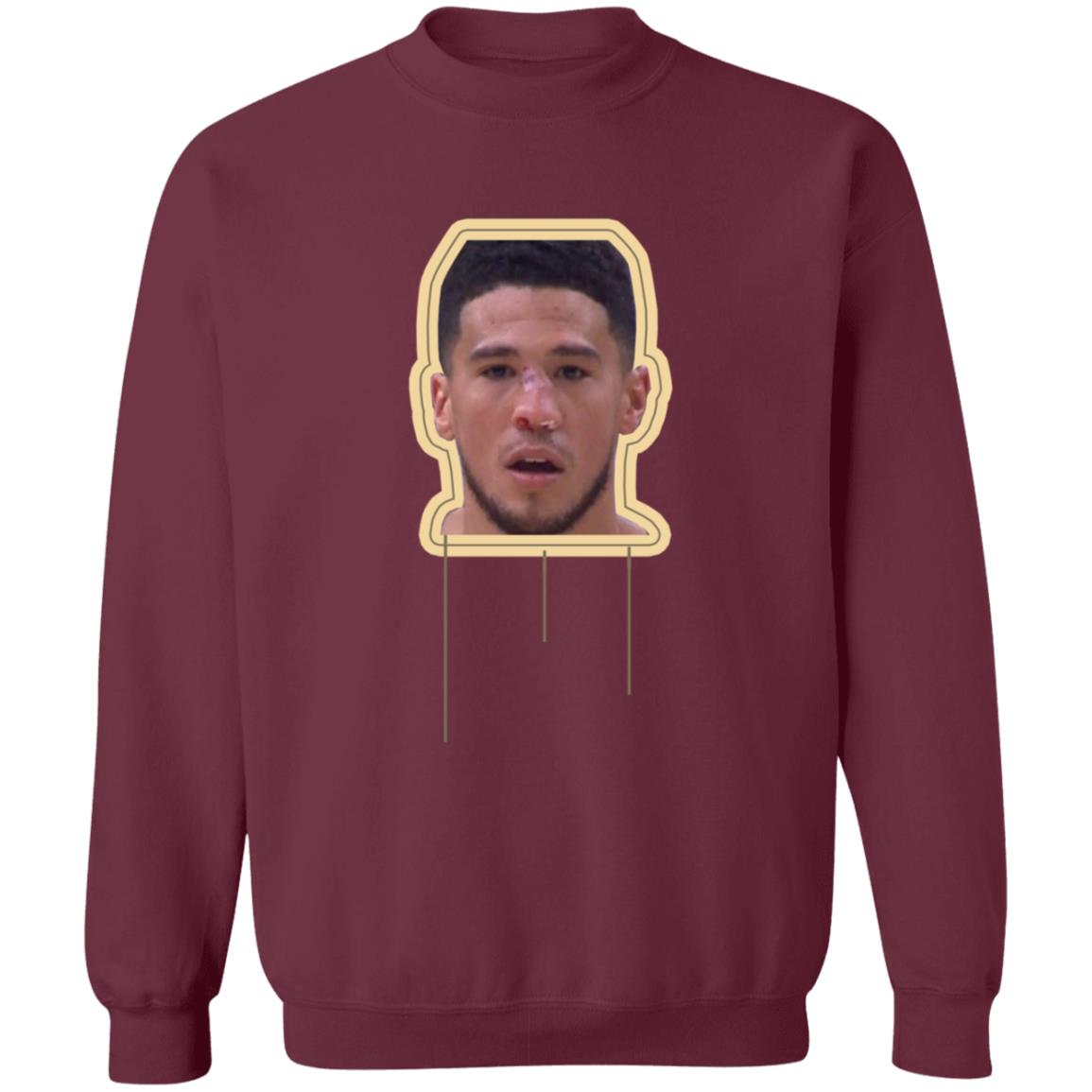 Deandre Ayton Devin Booker Shirt Deandre Ayton Is Rocking A Devin Booker Shirt Devin Booker Smashes His Nose Shirt Hoodie Sweatshirt - Teechipus