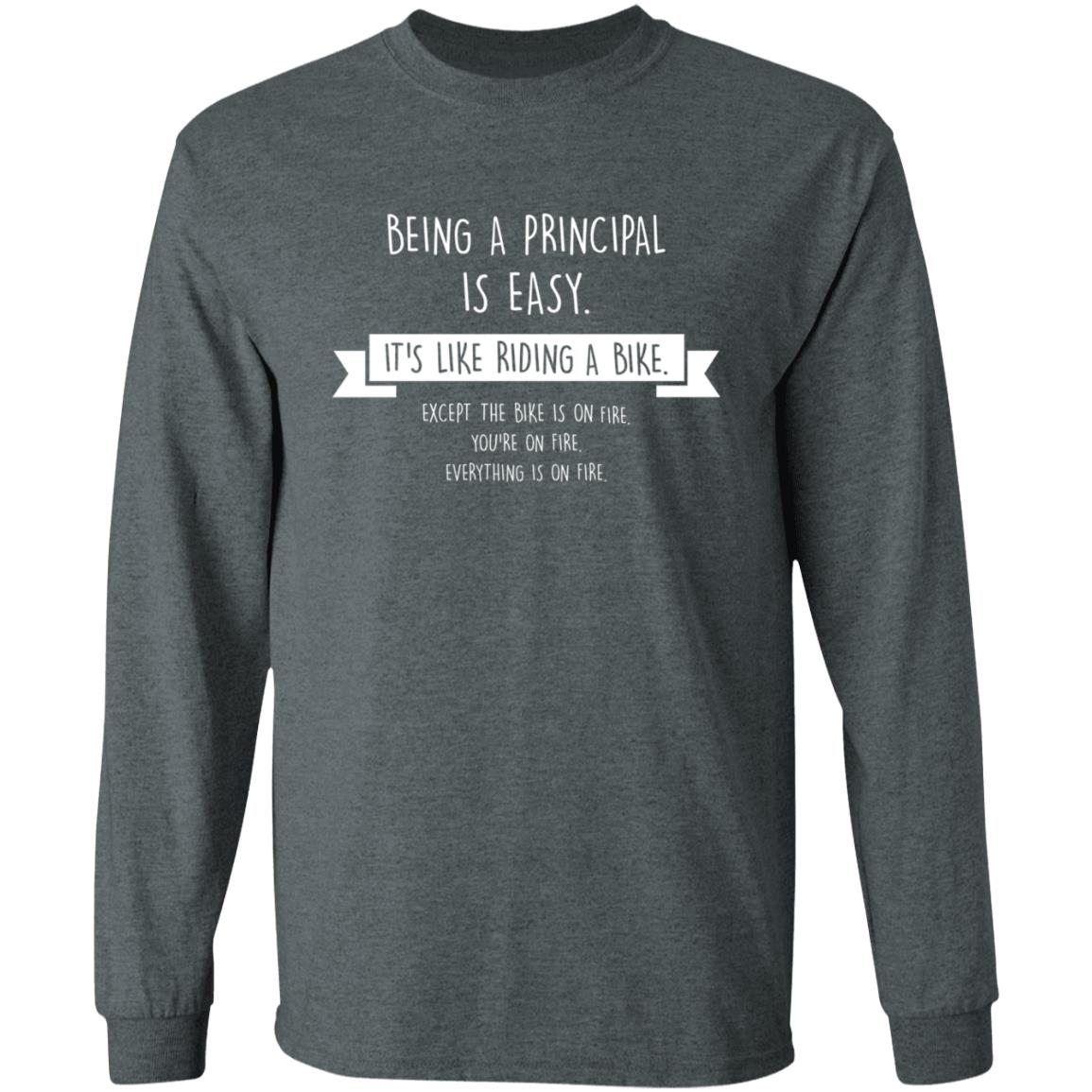 Being A Principal Is Easy It's Like Riding A Bike Shirt Hoodie Sweatshirt - Teechipus