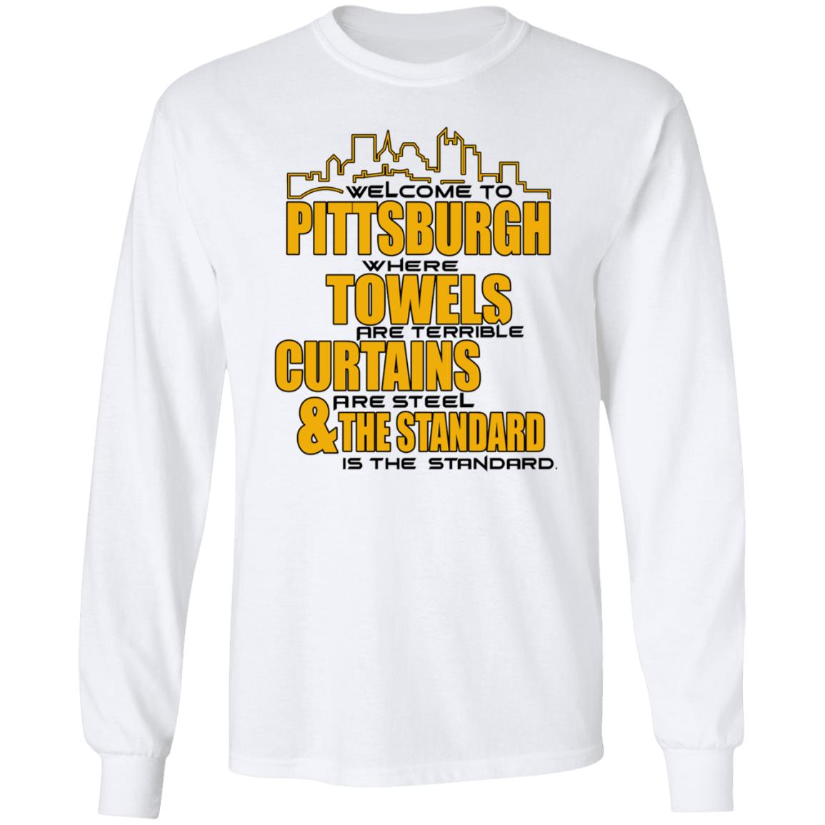 Welcome To Pittsburgh Shirt Dc4l Merch Shirt Pittsburgh Towels Curtains & The Standard Shirt Hoodie Sweatshirt - Teechipus