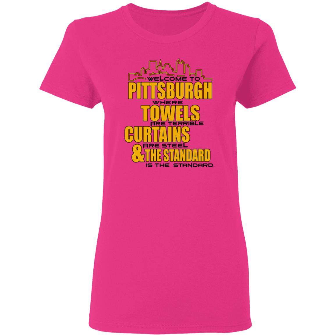 Welcome To Pittsburgh Shirt Dc4l Merch Shirt Pittsburgh Towels Curtains & The Standard Shirt Hoodie Sweatshirt - Teechipus