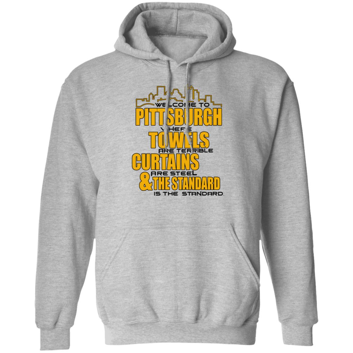 Welcome To Pittsburgh Shirt Dc4l Merch Shirt Pittsburgh Towels Curtains & The Standard Shirt Hoodie Sweatshirt - Teechipus