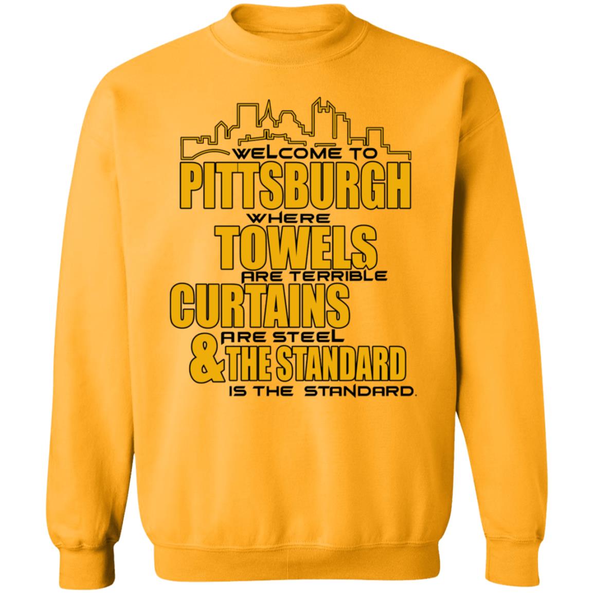 Welcome To Pittsburgh Shirt Dc4l Merch Shirt Pittsburgh Towels Curtains & The Standard Shirt Hoodie Sweatshirt - Teechipus