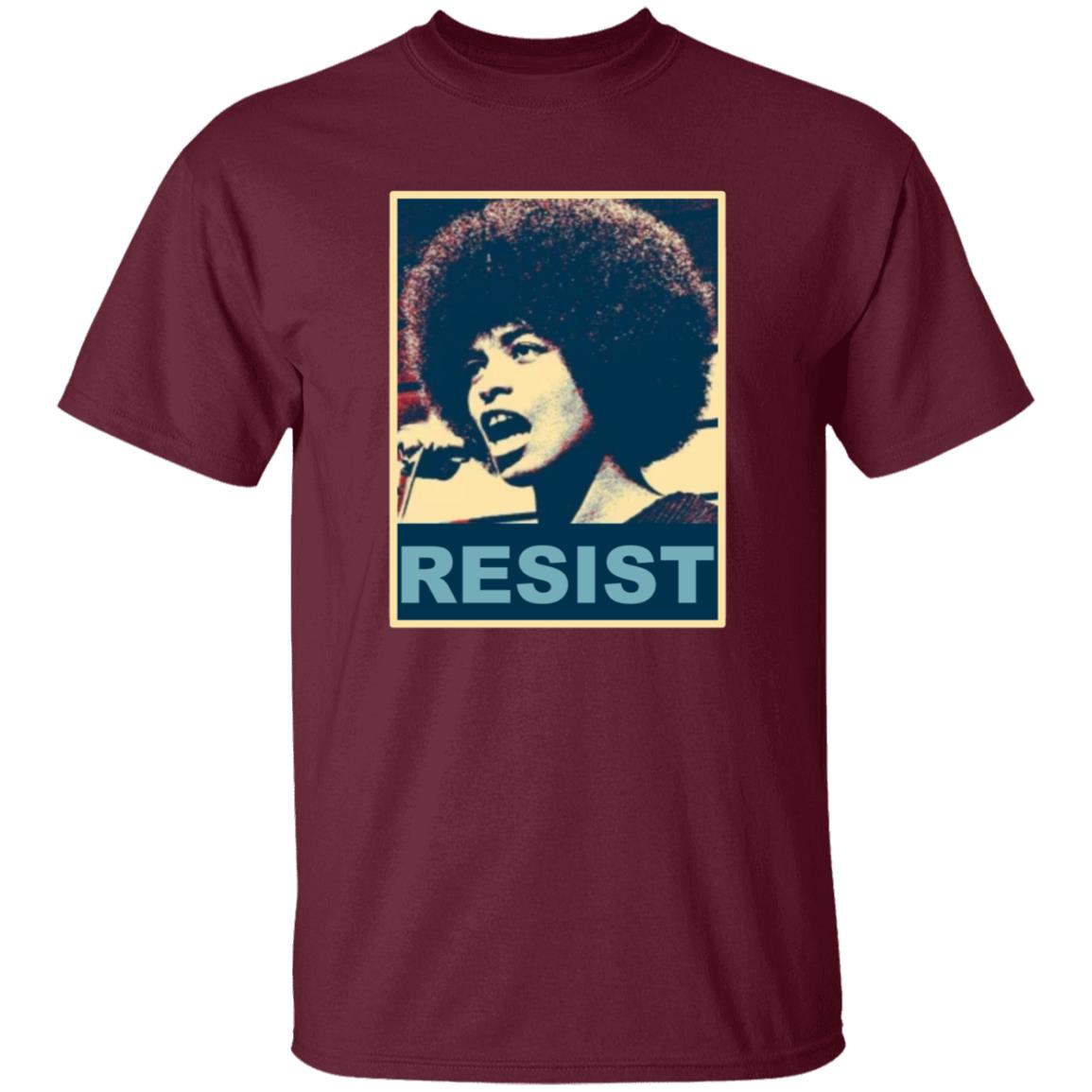 Angela Davis Resist Shirt Maria Taylor Angela Resist T-Shirt Hoodie Sweatshirt - Teechipus