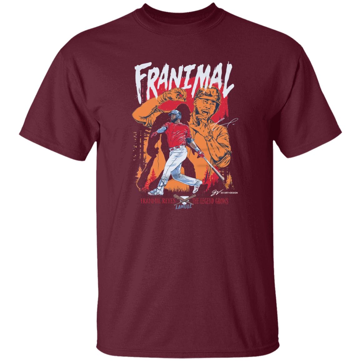 Franmil Reyes Franimal T Shirt Gvartwork Merch Cleveland Franmil Reyes Franimal Shirt Hoodie Sweatshirt - Teechipus