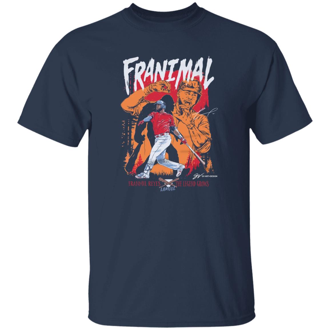 Franmil Reyes Franimal T Shirt Gvartwork Merch Cleveland Franmil Reyes Franimal Shirt Hoodie Sweatshirt - Teechipus