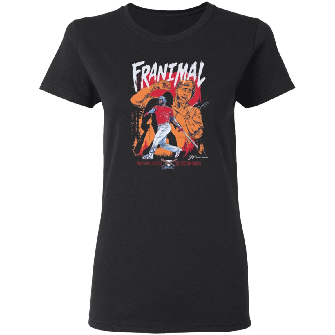 Franmil Reyes Franimal T Shirt Gvartwork Merch Cleveland Franmil Reyes Franimal Shirt Hoodie Sweatshirt - Teechipus