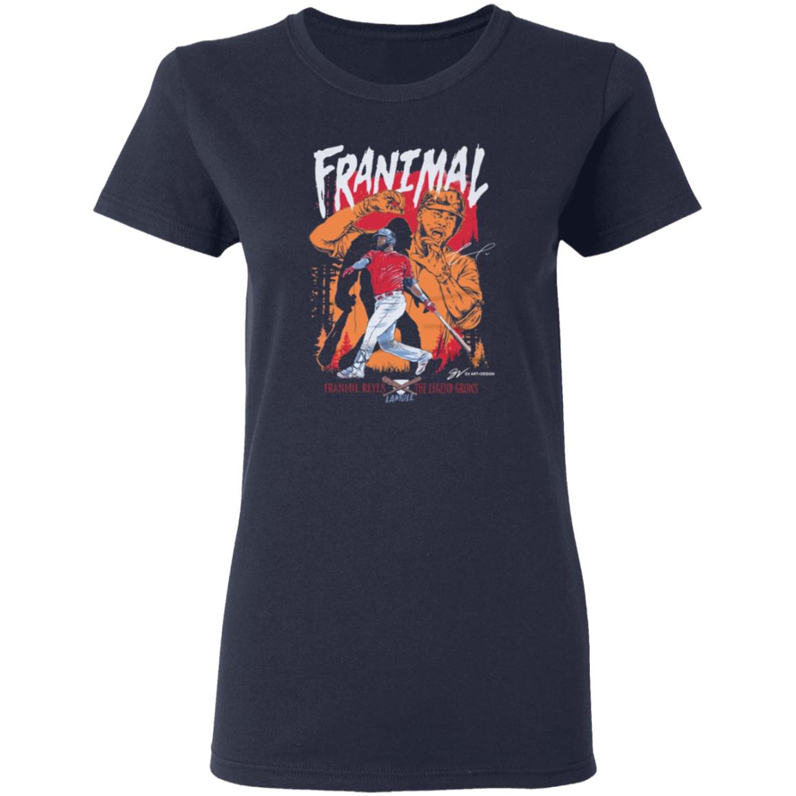 Franmil Reyes Franimal T Shirt Gvartwork Merch Cleveland Franmil Reyes Franimal Shirt Hoodie Sweatshirt - Teechipus