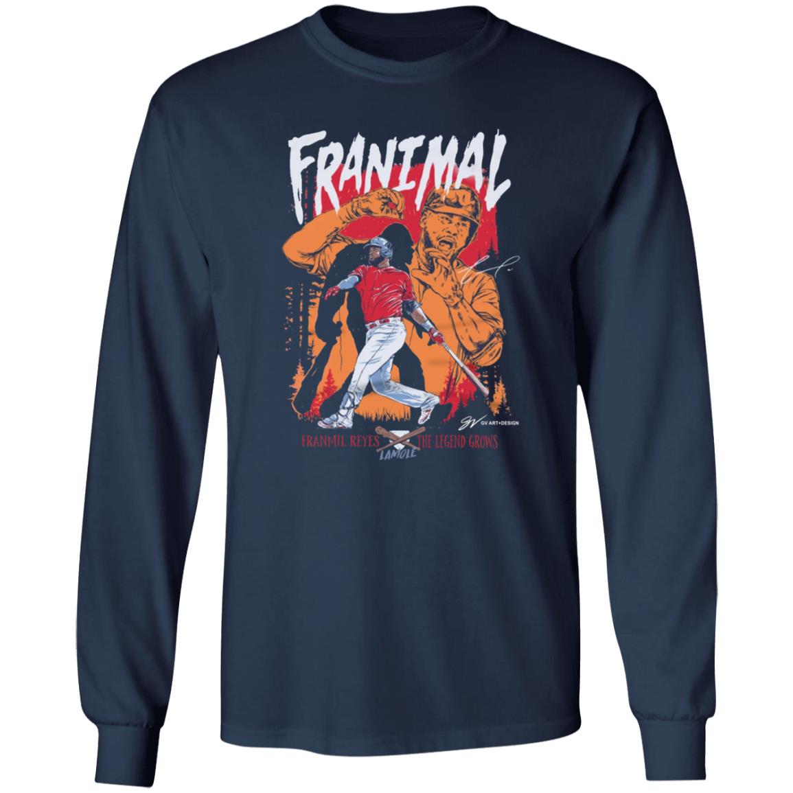 Franmil Reyes Franimal T Shirt Gvartwork Merch Cleveland Franmil Reyes Franimal Shirt Hoodie Sweatshirt - Teechipus