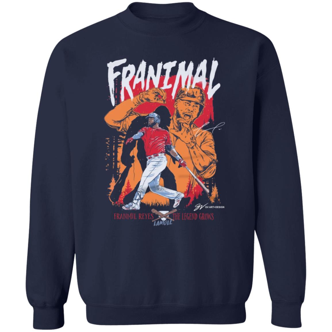 Franmil Reyes Franimal T Shirt Gvartwork Merch Cleveland Franmil Reyes Franimal Shirt Hoodie Sweatshirt - Teechipus