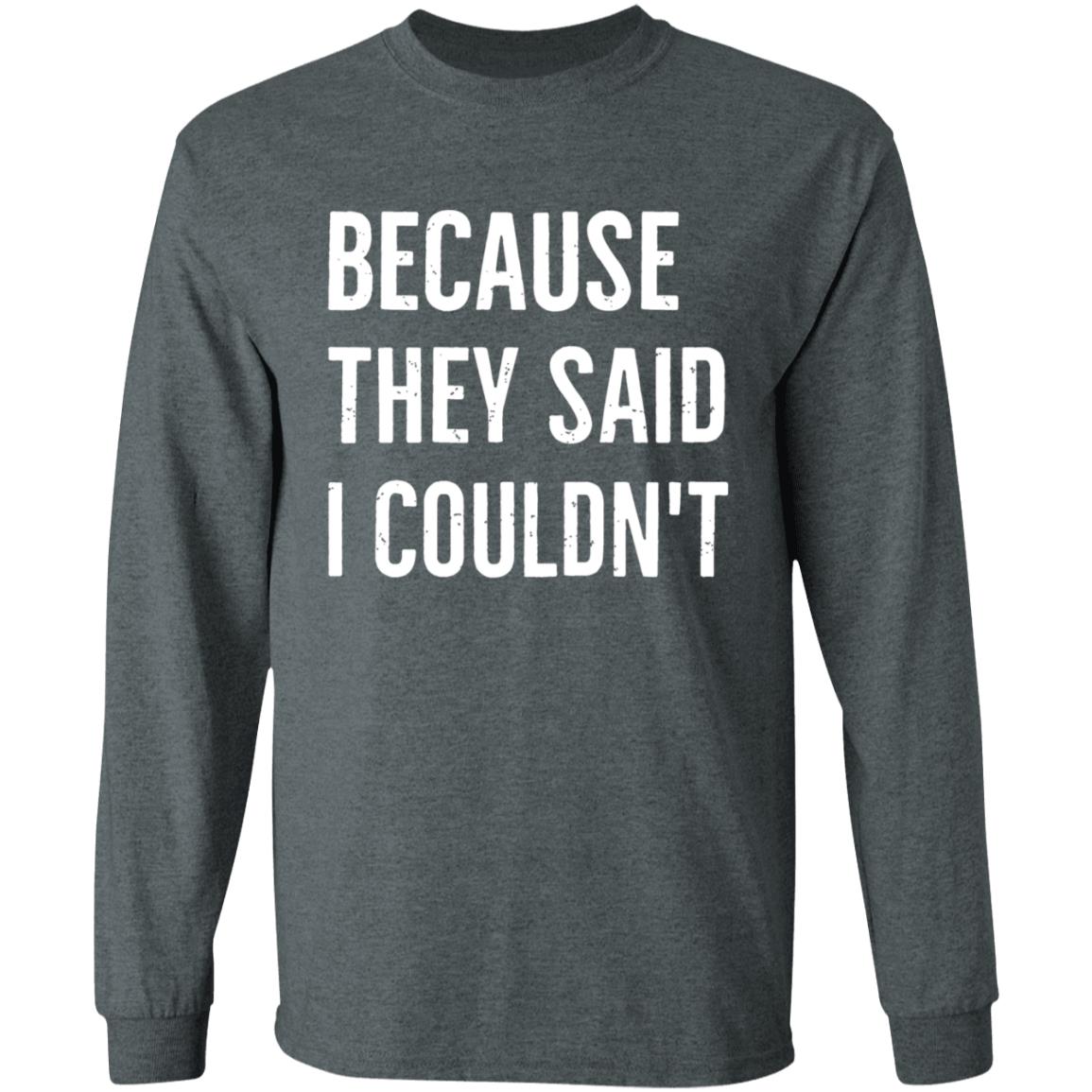 Because They Said I Couldn't Shirt Brandon Brooks Because They Said I Couldn't Shirt Hoodie Sweatshirt - Teechipus